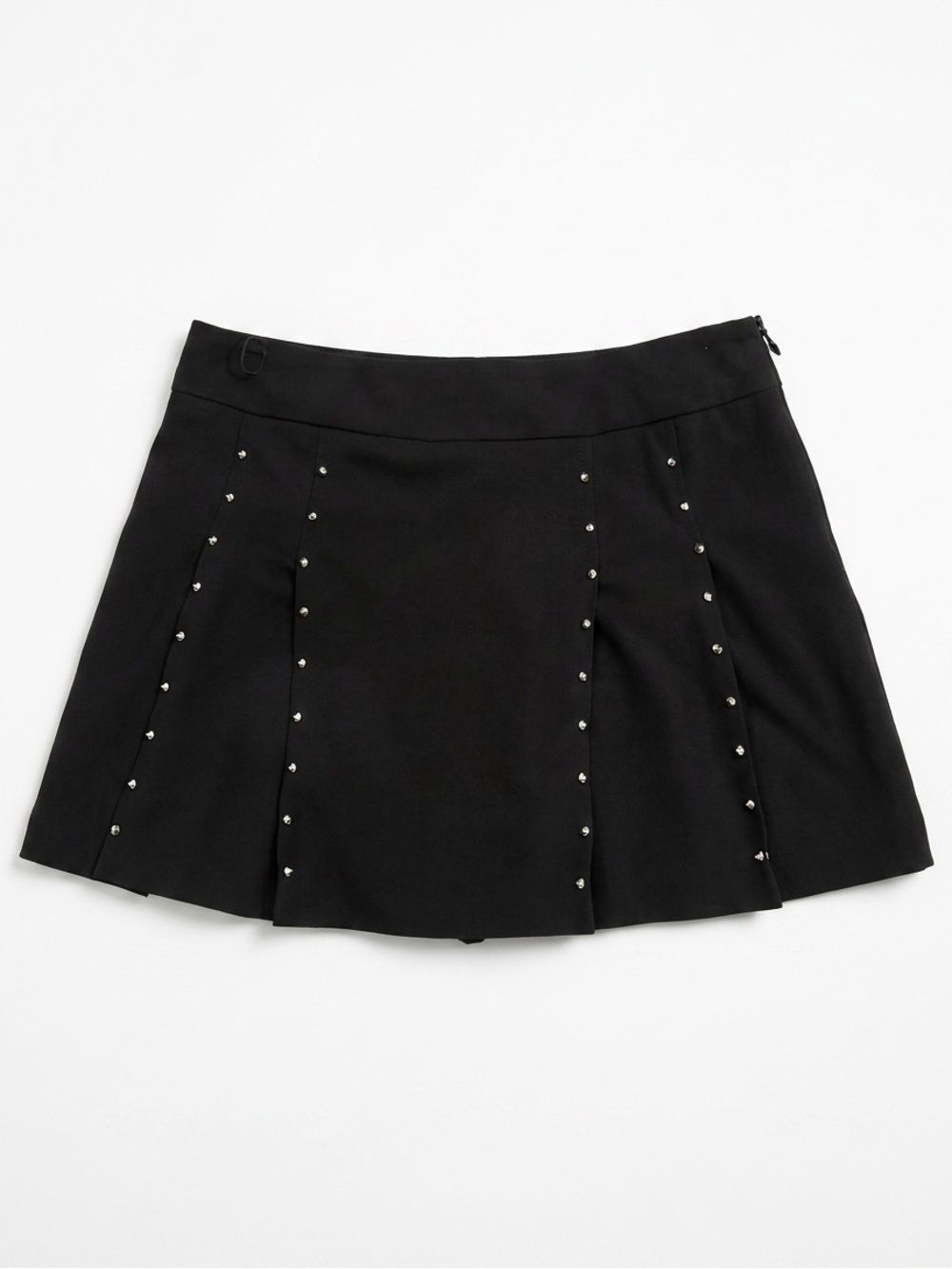 Zara Black Skort with Metal Stud Accent